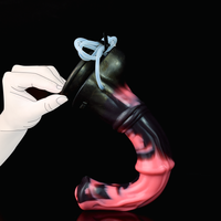 FAAK Grand Godemichet réaliste en forme de pénis de cheval, en silicone, avec ventouse, fonction de pulvérisation de liquide, coloré, jouet sexuel pour femmes et hommes