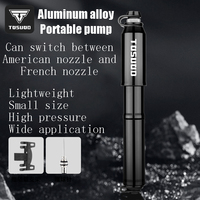Portable Lightweight Long-Handle Hand Pump 160 PSI High Pressure Schrader Valve for Mountain Road Bikes