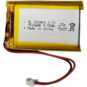 Batterie LiPo ML 803450 3.7V 1500mAh avec connecteur JST pour l'électronique - Product Image 1