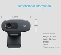 كاميرا ويب Logitech C505e عالية الدقة للأعمال p كاميرا ويب Usb كاميرا فيديو كاميرا ويب بث مباشر مع ميكروفون