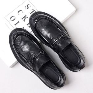 Designer Pointed-Toe Autumn Casual Shoes with Comfortable Soles Waterproof & Anti-Slippery for Business <b>Men</b> Formal <b>Dress</b> Shoes - Product Image 4