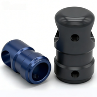 Conector en T de 12 mm para tren de aterrizaje CNC, de aluminio de alta resistencia, para trípode, cuadricóptero, hexacóptero, UAV agrícola