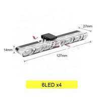 Neue 24 LED Blitzlicht Auto Blitzlicht 12V Blitz blinkende Warnleuchten Blau Rot Not leuchte Autozubehör
