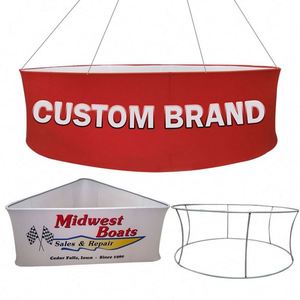 Bannière suspendue au plafond pour stade de football, équipement de salon professionnel, bannière triangulaire incurvée suspendue au plafond pour exposition - Product Image 1