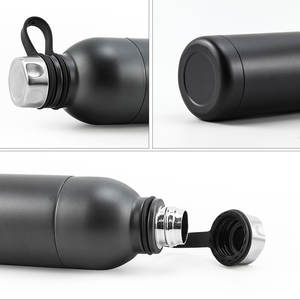 Bouteille d'eau à Double paroi en acier inoxydable, 500ml, contenant sous vide, non réutilisable, nouveau design, livraison gratuite - Product Image 3