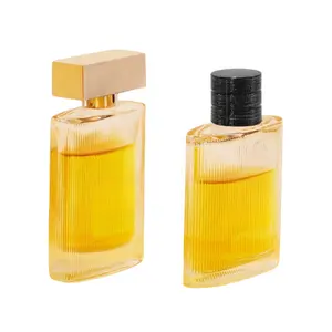 Fabricant de flacons de parfum Flacon de parfum à rayures 100 ml Flacon de parfum à rayures verticales au meilleur prix