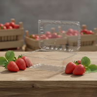 Boîte en plastique recyclable de haute qualité pour tomates cerises, raisins et fraises, emballage en plateau de 250g et 500g pour tomates