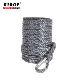 Corda di <span class=keywords><strong>ormeggio</strong></span> ad alta resistenza per navi di grandi dimensioni doppia treccia di Nylon linea di ancoraggio con ditale in acciaio inox e mandrino di plastica - Product Image 2