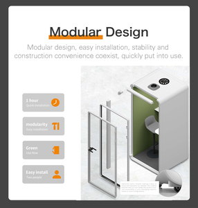 Cabina Telefónica Acústica Modular Moderna con Estructura Metálica para Uso en Hoteles, Espacio <span class=keywords><strong>de</strong></span> Reuniones Portátil y Móvil - Product Image 3
