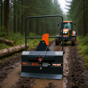 TMG Industrial Cabrestante Forestal de 8000 Lb con Enganche de 3 Puntos, Cable de Acero de 200 Pies para Arrastre Forestal y Conexión de Gancho - Product Image 2