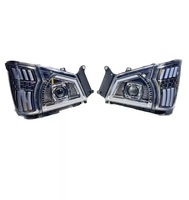 Phare avant LED L/R compatible avec Isuzu Elf 600p Truck série N 04-07 2d LED DRL Halo avec feu de position LHD