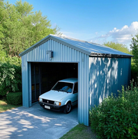 Structure en acier léger galvanisé préfabriquée de petite taille pour abri de voiture, garage, remise, atelier, ferme, entrepôt
