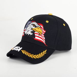 Gorra de Béisbol Bordada con la Bandera Estadounidense y el Águila, Diseño Deportivo y Formal, Fabricantes al por Mayor, Diseño Original del Fabricante, Estilo Estadounidense Común - Product Image 4