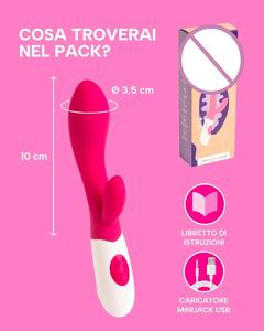 G-Punkt Rabbit-Stick Vibrator, Klitoris-Stimulator, Massagegerät, Dual-Motor Künstlicher <span class=keywords><strong>Penis</strong></span>, Weibliches Sexspielzeug, 100% Wasserdicht - Product Image 4