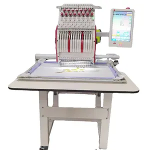 Flat Hat T-shirt Apparel Machine 1 Head Commercial Embroidery Machinery Computerized Brother Textile Sewing For Scarves