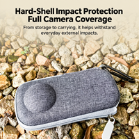 Étui de transport rigide en EVA pour Insta360 X5, sacs de rangement de protection, pochettes portables résistantes à l'eau pour l'extérieur, kit de supports