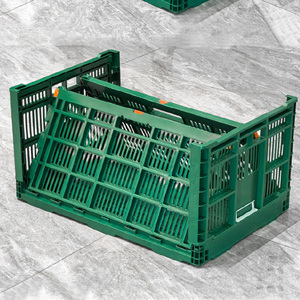 Conteneur de manutention et de stockage pliable et emboîtable en <span class=keywords><strong>plastique</strong></span> pour légumes et fruits, de grande taille, pour la logistique industrielle en Chine - Product Image 1