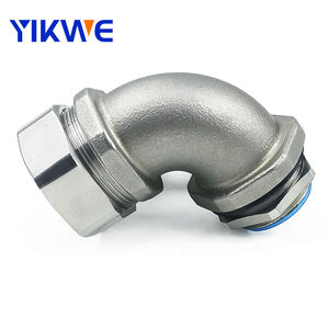 Raccord de tuyau coudé <span class=keywords><strong>coude</strong></span> à 90 degrés presse-étoupe en métal raccords de conduit en <span class=keywords><strong>pvc</strong></span> étanches - Product Image 2