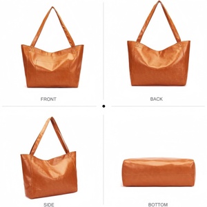 Fashion Women Tote <b>Handbags</b> Custom Logo Designer Wholesale Large PU Material Zipper Closure Daily Use <b>Handbag</b> - Product Image 5