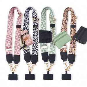 Sangle de téléphone portable universelle en polyester personnalisée avec portefeuille zippé, durable, pour vente en gros - Product Image 1