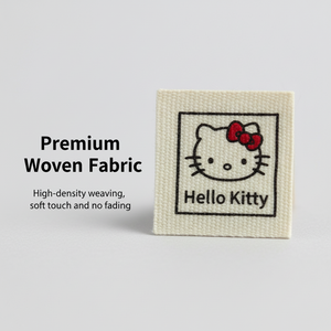 Garment Accessories Private Wholesale Custom Brand <b>Name</b> Logo Damask Woven Tags for Clothing - Product Image 5