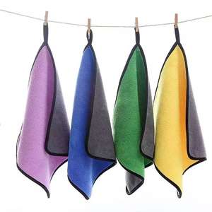 Super Dry Woven Microfiber Square Cleaning <b>Cloth</b> Quick-Dry Carwash Towels for Cars Kitchen Use Wholesale - Product Image 1