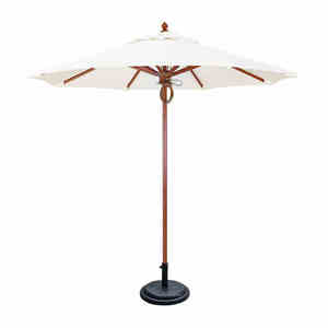 Parapluie en bois massif pour les loisirs en plein air, patio, jardin, plage, restaurant, <span class=keywords><strong>parasol</strong></span> commercial, <span class=keywords><strong>parasol</strong></span> blanc - Product Image 5