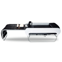 Thérapie infrarouge Chaleur Jade Thérapie V3 Table de massage pliable Hauteur réglable Cuir synthétique pour salon ou hôtel