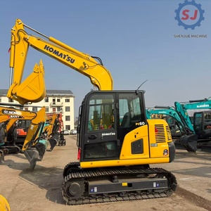 Mini-pelles d'occasion Komatsu PC60/PC56/PC70, modèle 2020, poids opérationnel 6 tonnes, engrenages/pompes/roulements/PLC pour usage urbain - Product Image 2