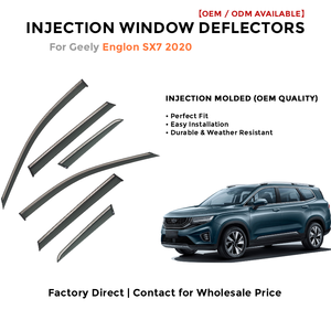 Injection Window Deflectors for Geely Englon SX7 2020 Rain Guards Side Window Visor Wind Deflector Auto Accessories - Product Image 2