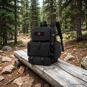Sac à dos médical pour premiers secours, trousse de traumatologie d'urgence, kit de déploiement de triage EMS EMT, en nylon Cordura 1000D - Product Image 3