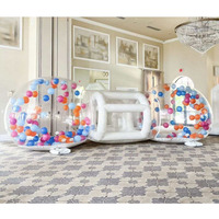 Événement fête de mariage PVC tente à bulles gonflable Transparent Igloo dôme tente jumeaux Double gonflable bulle maison pour enfants adultes