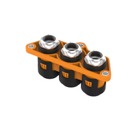 Connecteur d'alimentation à trou traversant 3 Pos 200A 250a 300a pour câble blindé pour contrôleur de moteur EV UVW
