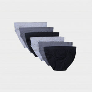 326 Boxers mi-hauts pour hommes en coton à fibres longues de haute qualité, tricotés, teints en pièce, antibactériens, respirants, avec motif en caoutchouc en relief - Product Image 3