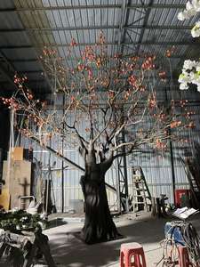 <span class=keywords><strong>Arbre</strong></span> artificiel en fibre de verre de style chinois, imitant un <span class=keywords><strong>kaki</strong></span>, pour la décoration intérieure d'hôtels - Product Image 5