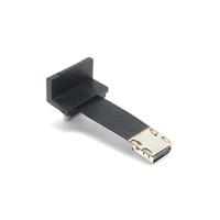 Transferencia de datos personalizada de alta velocidad de carga 24 pines USB Gen 3,1 FPC Cable tipo C macho a hembra Cable Usb