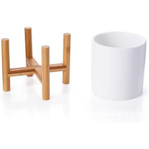 Wooden <b>Plant</b> Stand <b>Rectangle</b> Solid Wood Lightweight Indoor Balcony <b>Potted</b> <b>Plant</b> Holder Customizable Size Color - Product Image 1