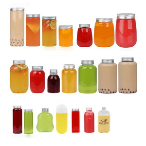 Bán buôn <span class=keywords><strong>300ml</strong></span>/500ml/600ml xách tay rỗng đồ uống bao bì nhựa chai nước trái cây với cap - Product Image 2