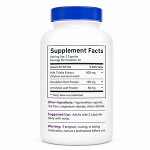 Healthcare <b>Supplements</b> Organic Vegan Gluten-Free Halal Certified Milk Thistle Extract Antioxidant Adult <b>Liver</b> <b>Detox</b> Support - Product Image 6