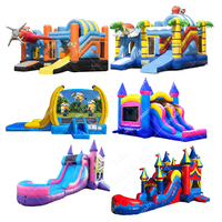 Château gonflable commercial avec toboggan, château gonflable princesse pour enfants
