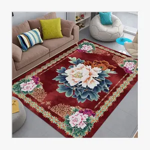 Modern Bohemian Living Room Carpet Large Area Lounge Rug European Hotel Lobby Carpets High Quality Entry Door Non-slip Mat