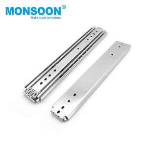 <span class=keywords><strong>Rail</strong></span> d'armoire industriel de 76mm de large porte d'armoire de cuisine roulement à billes en acier laminé à froid <span class=keywords><strong>rail</strong></span> coulissant de tiroir résistant <span class=keywords><strong>sans</strong></span> serrure - Product Image 3