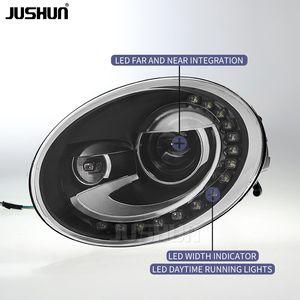 Faros Delanteros LED JUSHUN para VW Beetle 2013-2020, Diseño Actualizado en Forma de Lágrima, Lente de Proyector LED para Automóvil, Conexión Plug and Play - Product Image 5