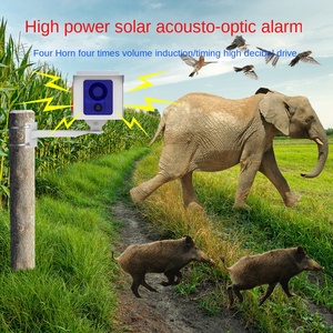 Solar ABS 360-Grad-Induktionsalomlicht 4-Kanal-Schalllicht mit großem Horn Warnung Diebstahls icherung 5-8m Erkennung - Product Image 3