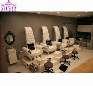 baroque style white brand new foot <span class=keywords><strong>spa</strong></span> pedicure chair set for sale in usa - Product Image 2