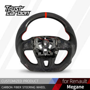 <span class=keywords><strong>Volant</strong></span> sport en cuir perforé personnalisé en fibre de carbone pour Renault Mégane Mégane <span class=keywords><strong>3</strong></span> Mégane 4 RS 2009-2014 - Product Image 2