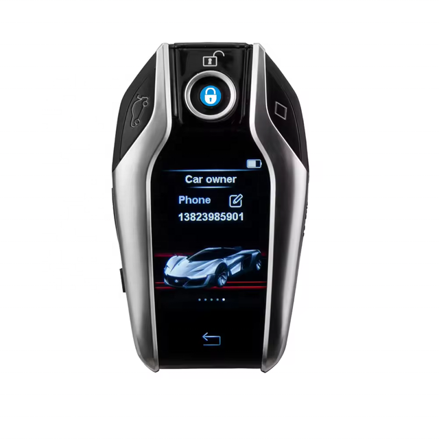RoadNavi 2 Way LCD Display Passive Keyless Entry for BMW Car Remote Starter CanBus Push Button Start