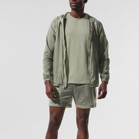 Veste de sport unisexe respirante, imperméable, zippée, coupe-vent, en nylon ripstop à séchage rapide, pour homme