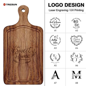 Planche à découper en acacia personnalisée avec logo, pour fêtes à domicile, cadeau de Noël, mini planche à fromage et à pain, passe au lave-vaisselle, épaisseur 2 cm, boîte cadeau - Product Image 5