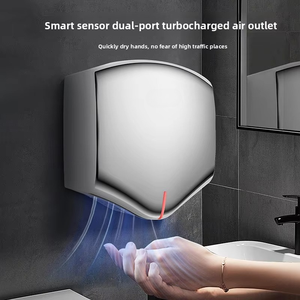Nouveau Sèche-Mains Automatique à Induction en Acier Inoxydable Moderne pour Hôtels et Salles de Bain Commerciales, Séchage Rapide, Protection Anti-Éclaboussures, Électrique - Product Image 3